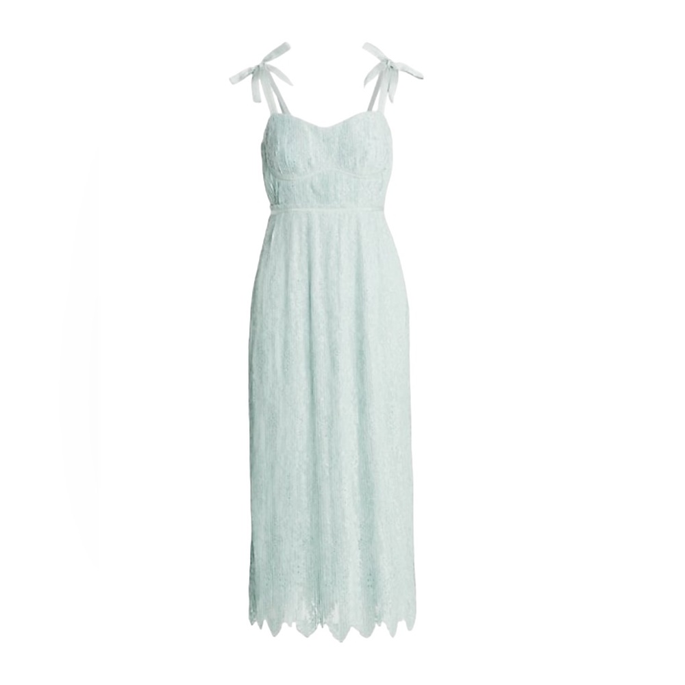 Jonathan Simkhai Light Blue Lace Midi Dress